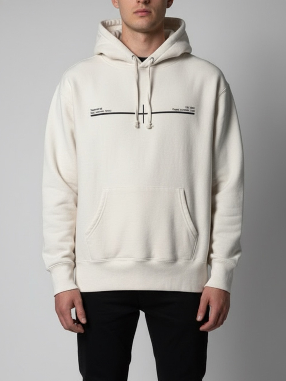 Supreme Shop New York City Hooded Sweatshirt in Natural